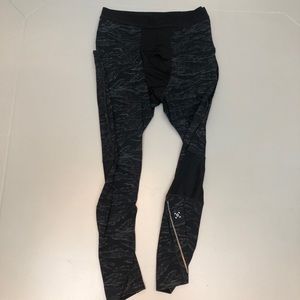 COPY - Lululemon mens med 3/4 tight black/gray ca…